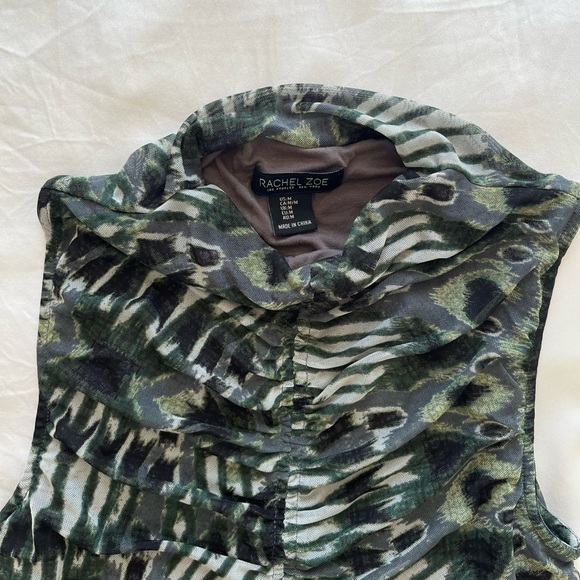 Mock neck tie-dye tank top - Picture 3 of 4